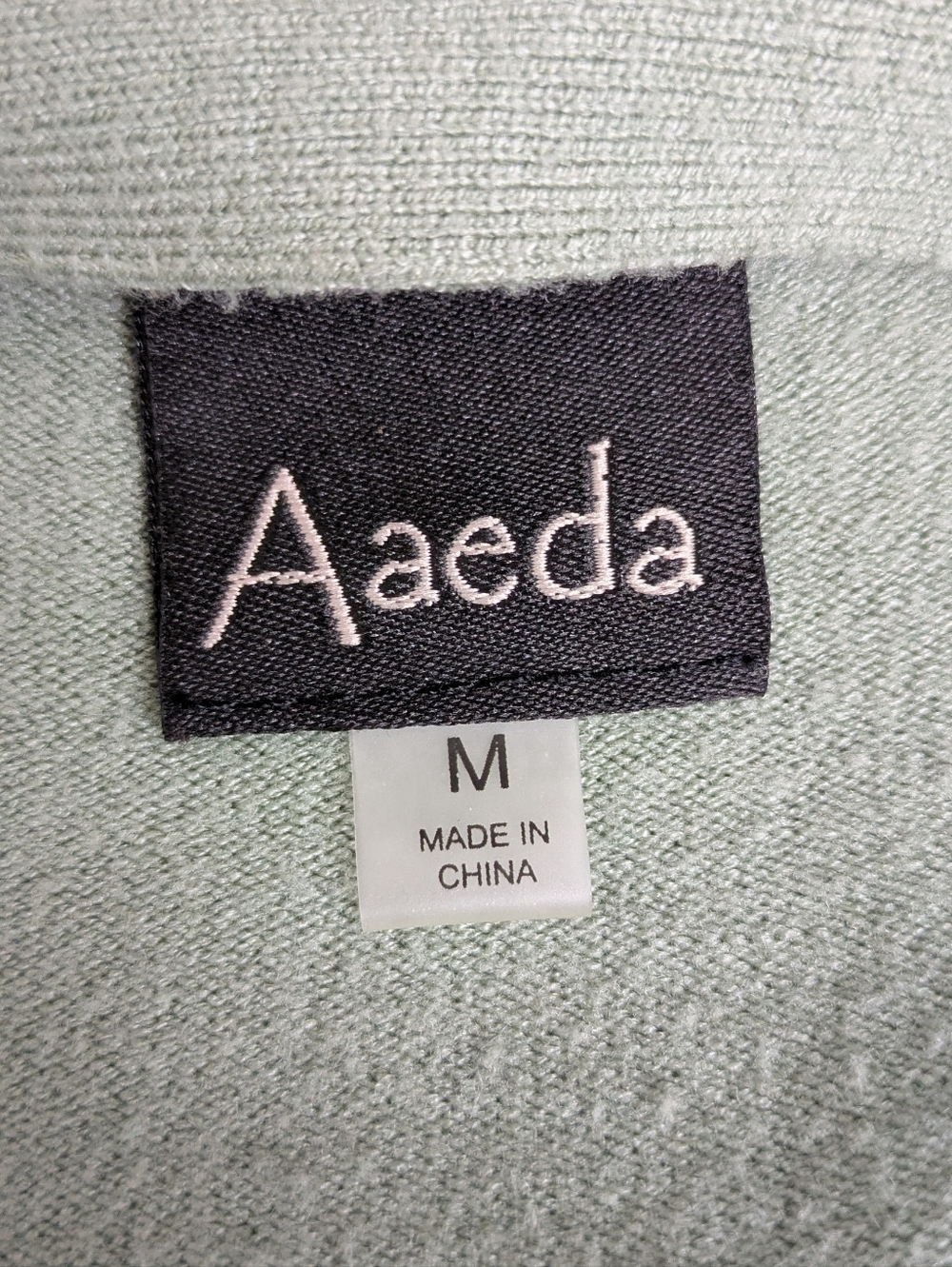Aaeda Daisy Flower Cottagecore Open Front Cardigan Medium Sage Green - Picture 5 of 6